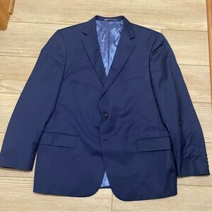 Hart Schaffner Marx Blue Sport Coat with Notched Lapel and Classic Fit
